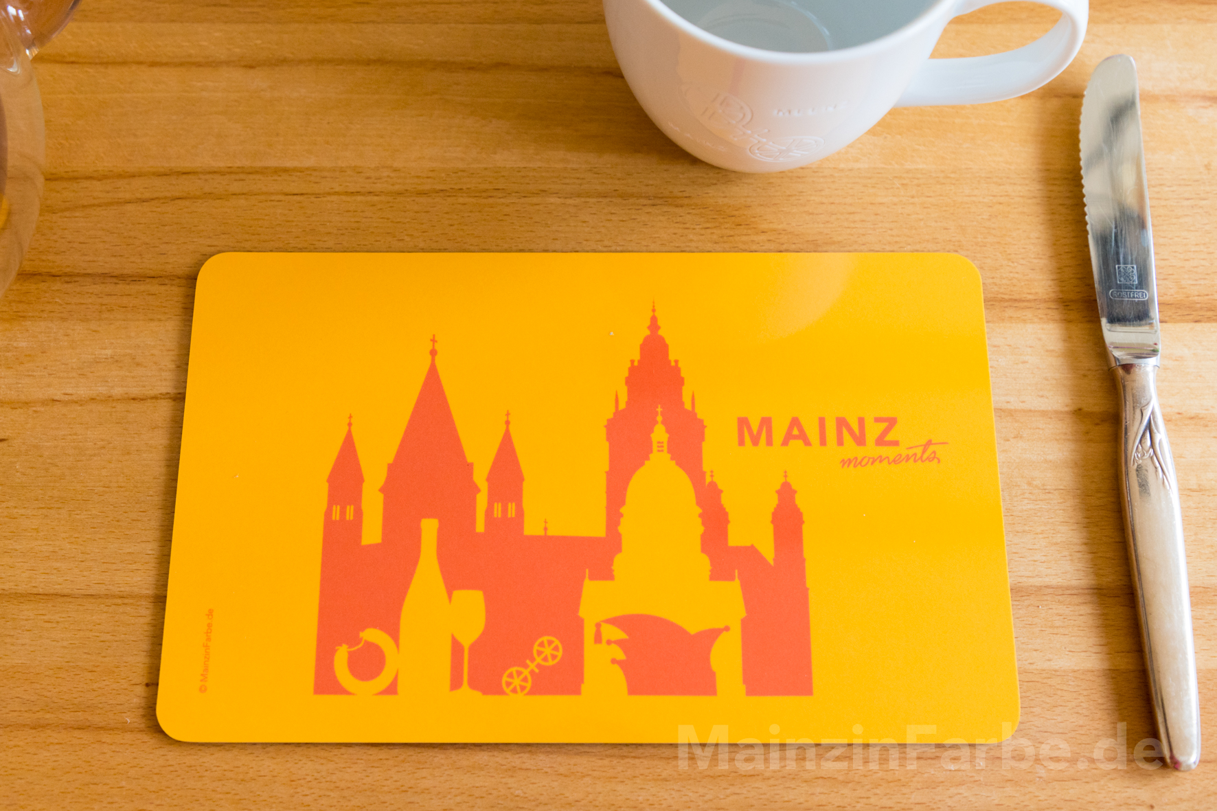 Frühstücksbrettchen Mainz Moments, orange