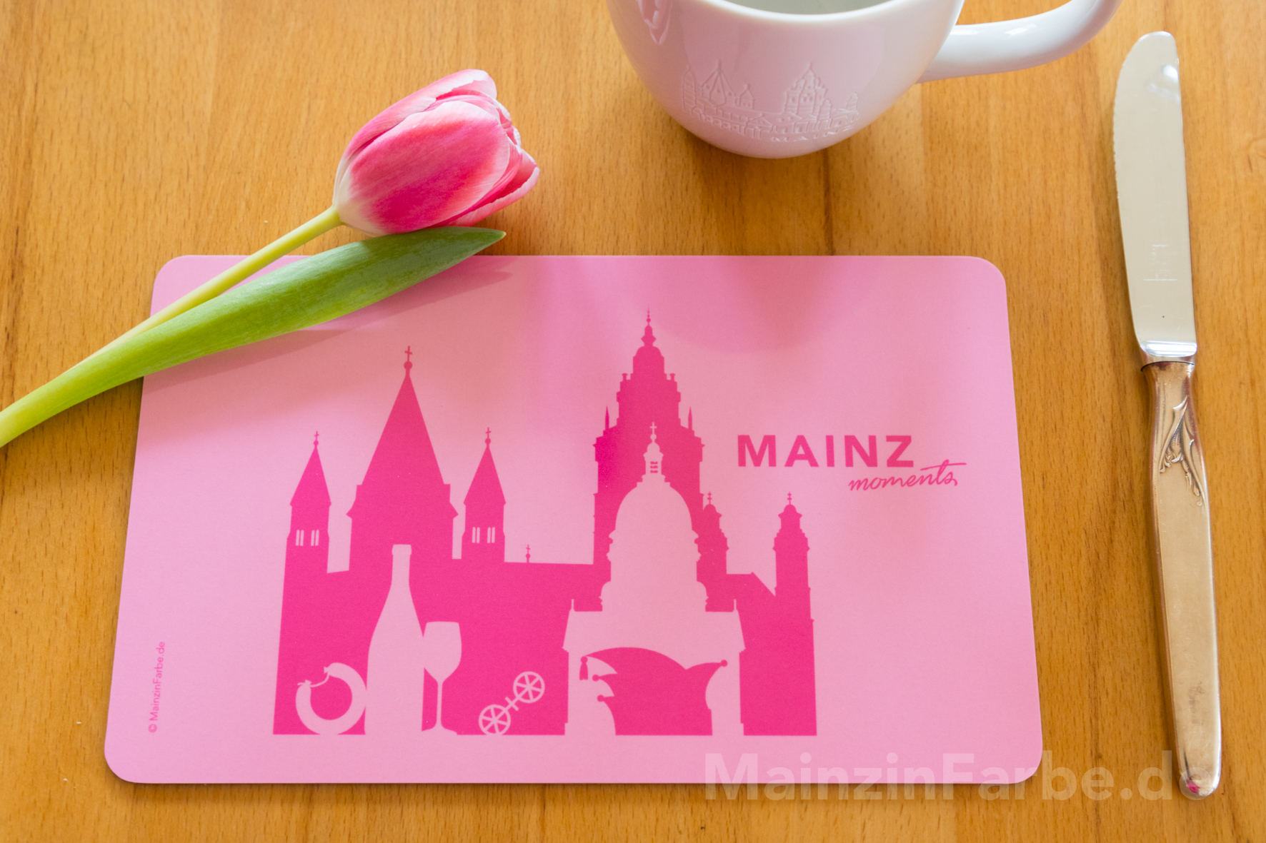 Frühstücksbrettchen Mainz Moments, pink
